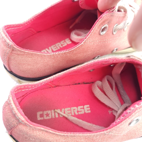 Converse All Star Pink Shoes Lace Up Athletic Sneakers Cap Toe Womens Size 6 - Picture 6 of 8